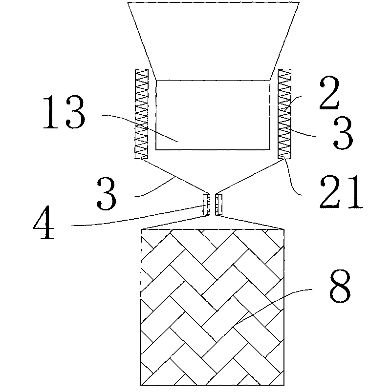 Packaging method and equipment of wood chip splinters