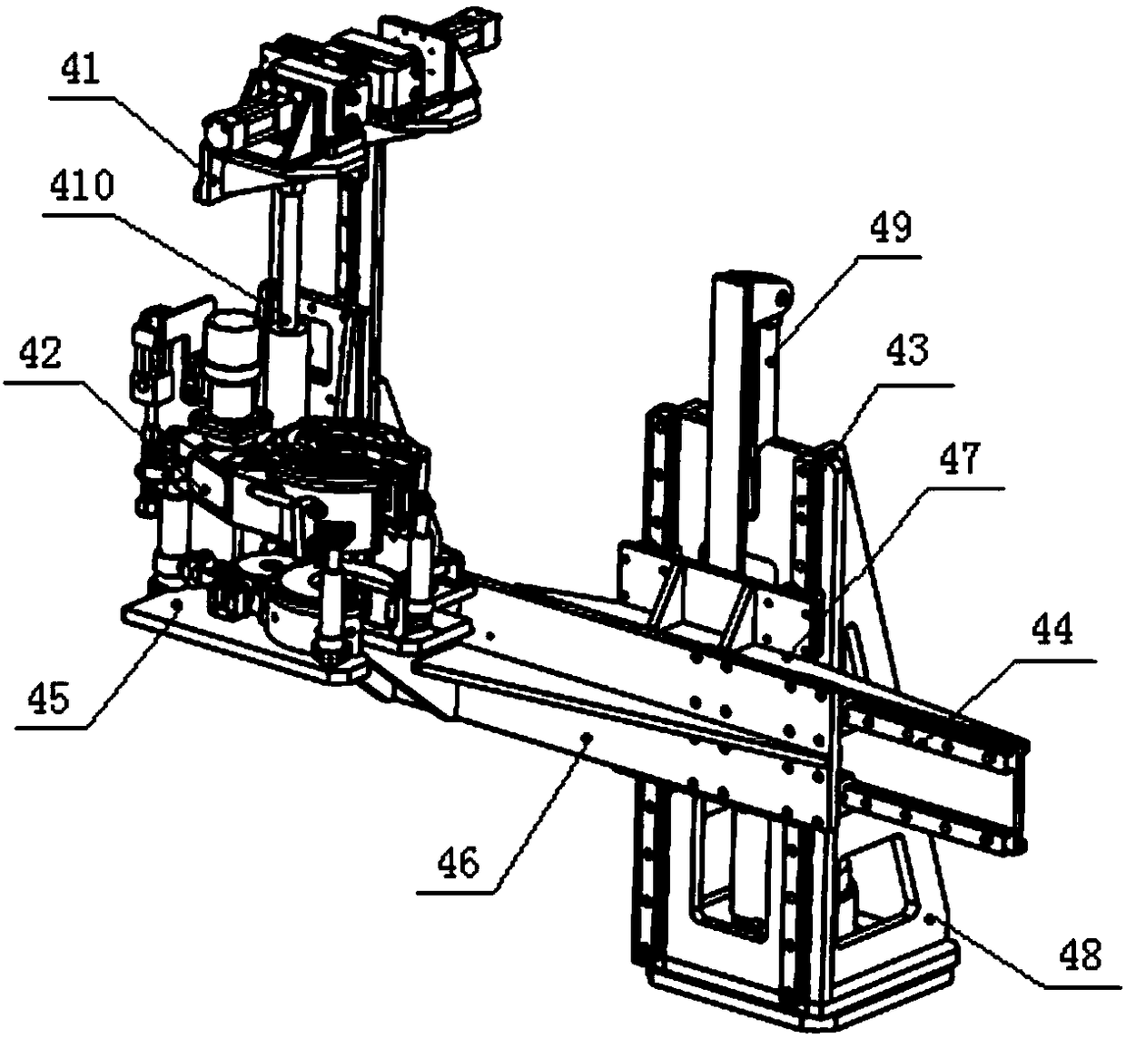 Guiding straightening device