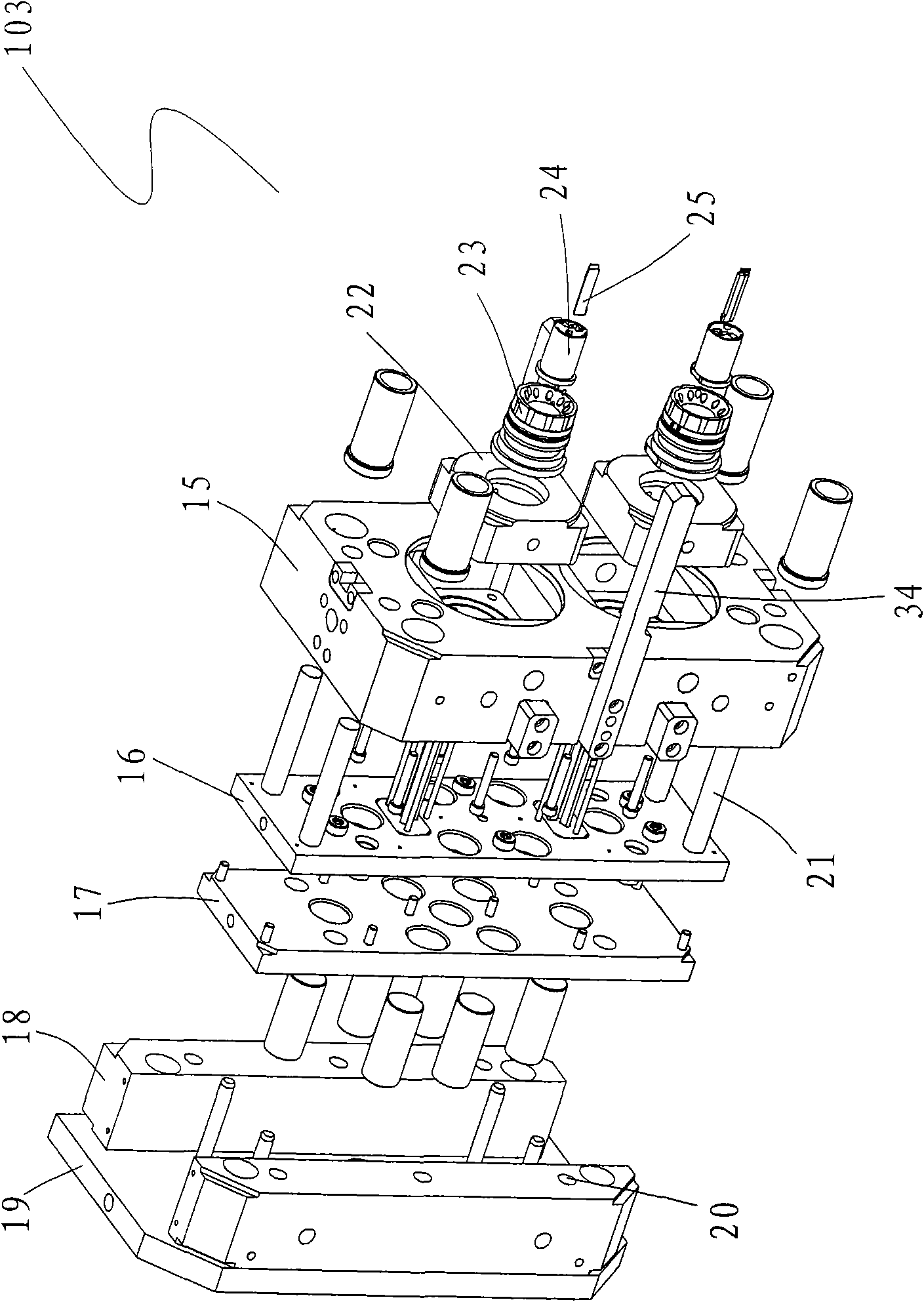 Injection moulding method of digit wheel and mould thereof