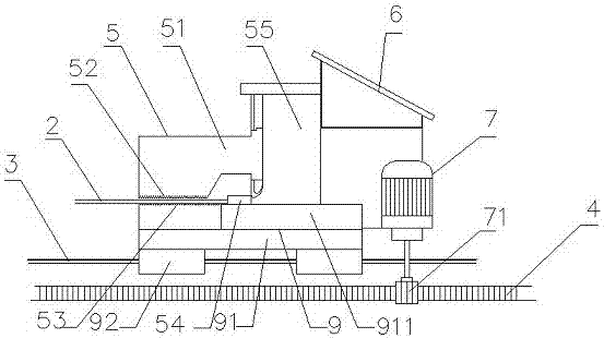 Automatic feeding device suitable for plate shearing machine