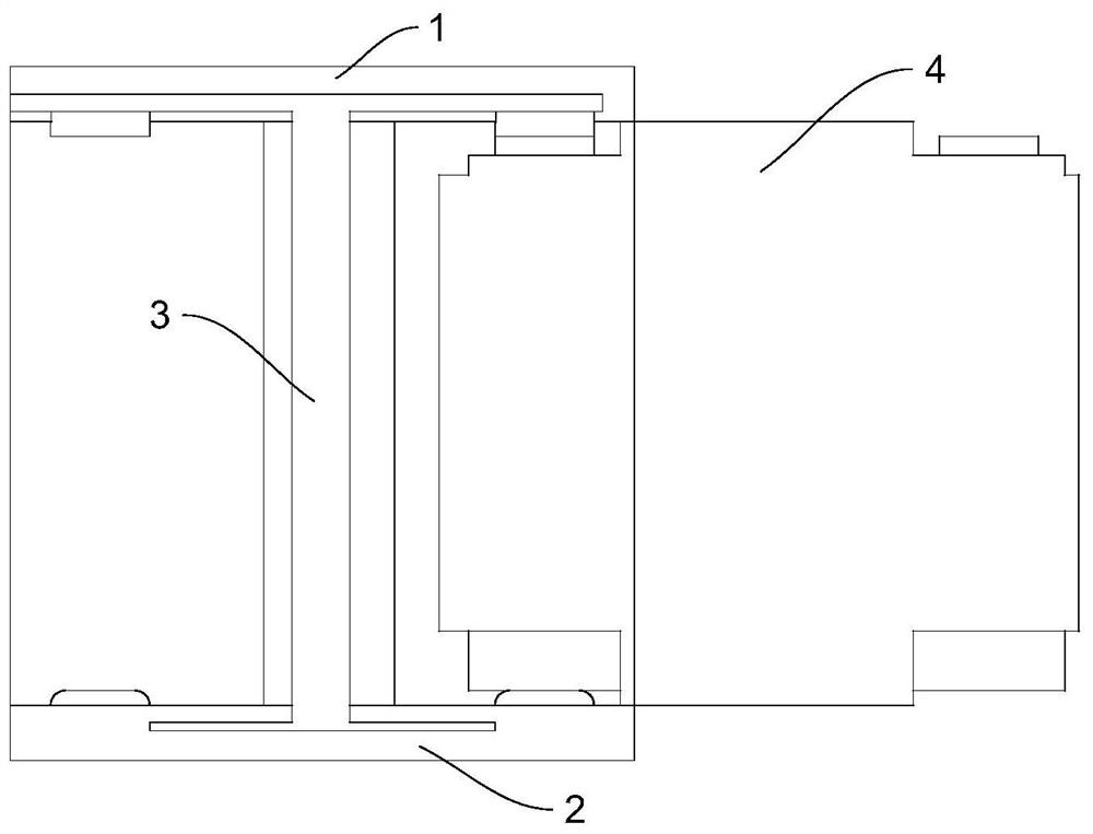 Battery mounting structure of outdoor illuminator