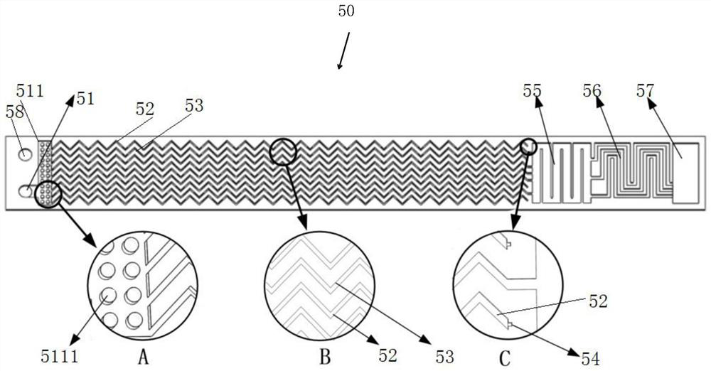 Wavy stacked microchannel cooler