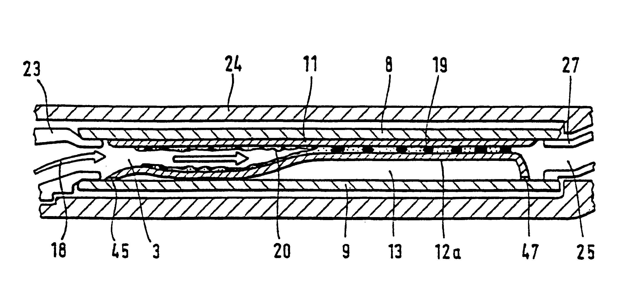 Method of supplying substances to be dispensed into air