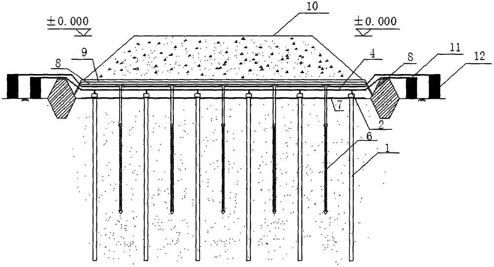 Novel beach sludge roadbed treatment method