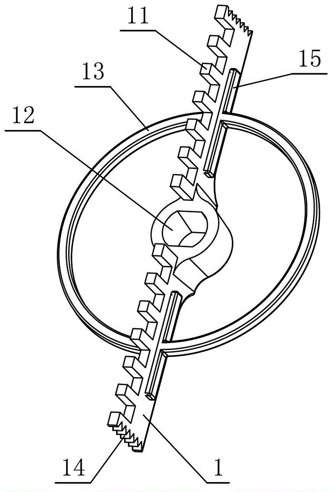 360-degree combing assembly of waste processor