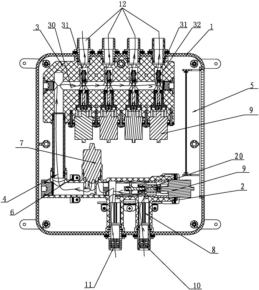 Control kernel of intelligent shower system and control method of control kernel