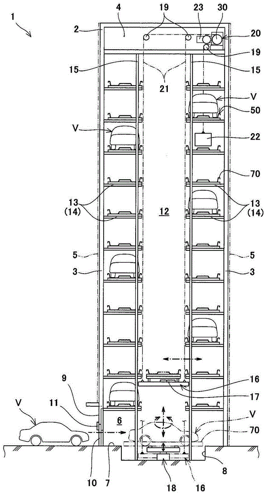 Lifting driving device and mechanical parking equipment having the same