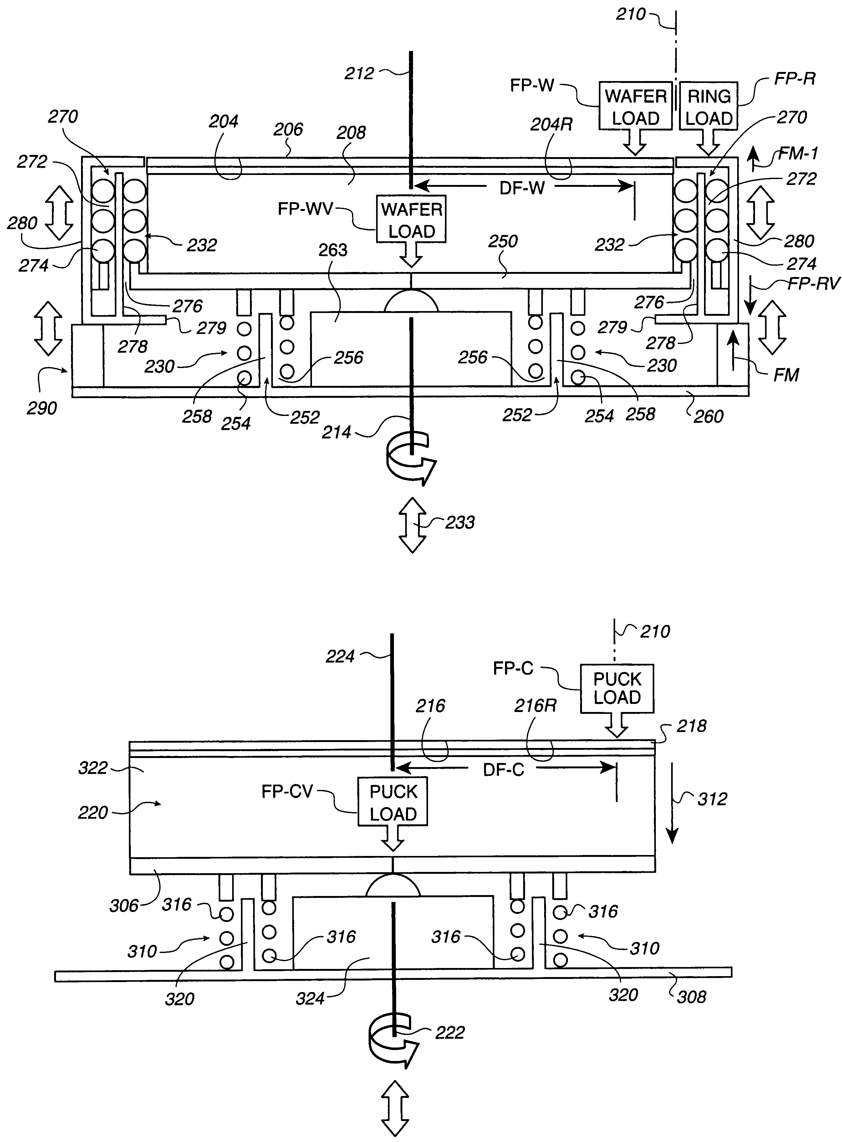 Apparatus for controlling retaining ring and wafer head tilt for chemical mechanical polishing