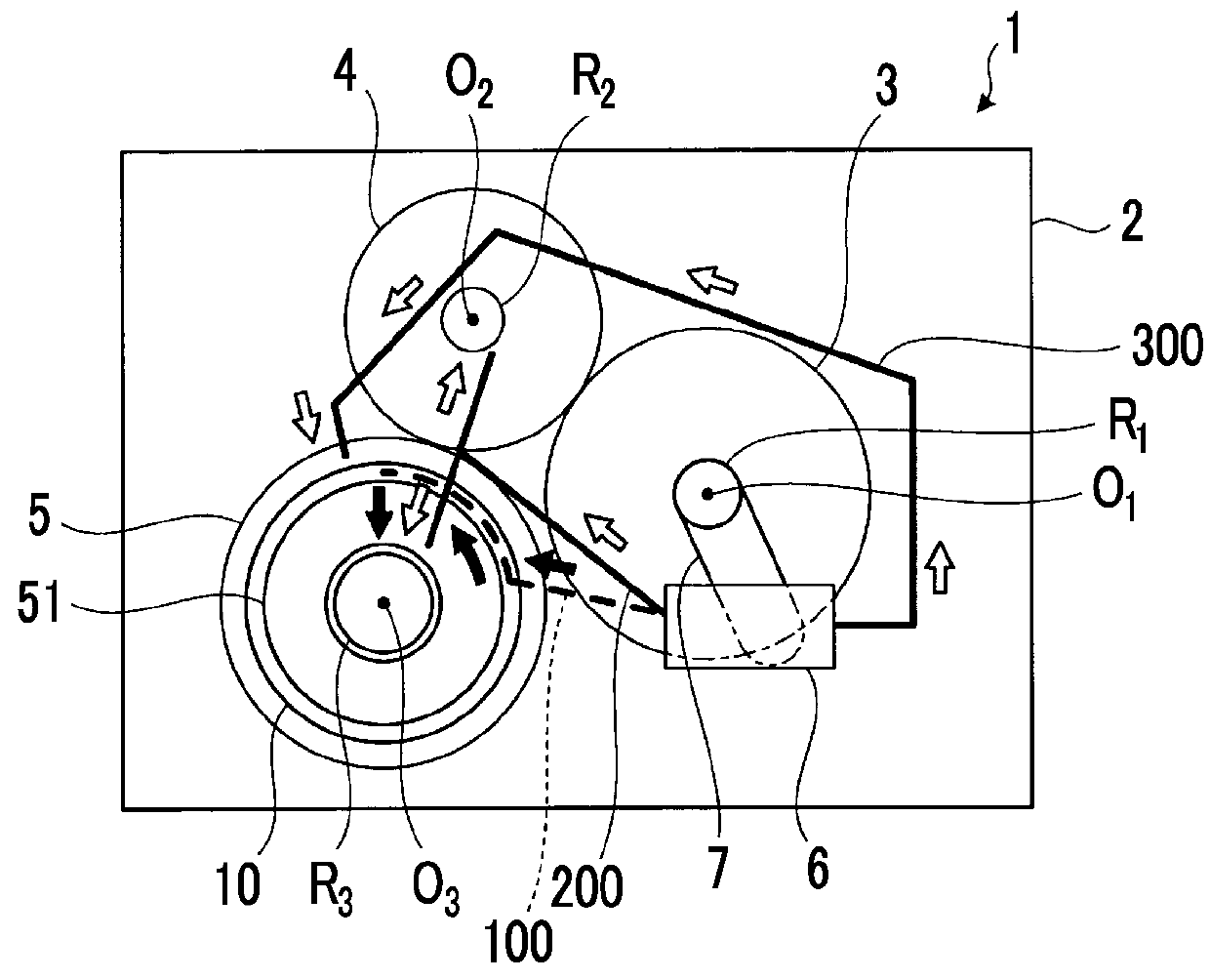 Oil passage structure for power transmission device