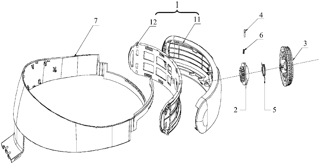 Belt elasticity adjusting device and head wearing device