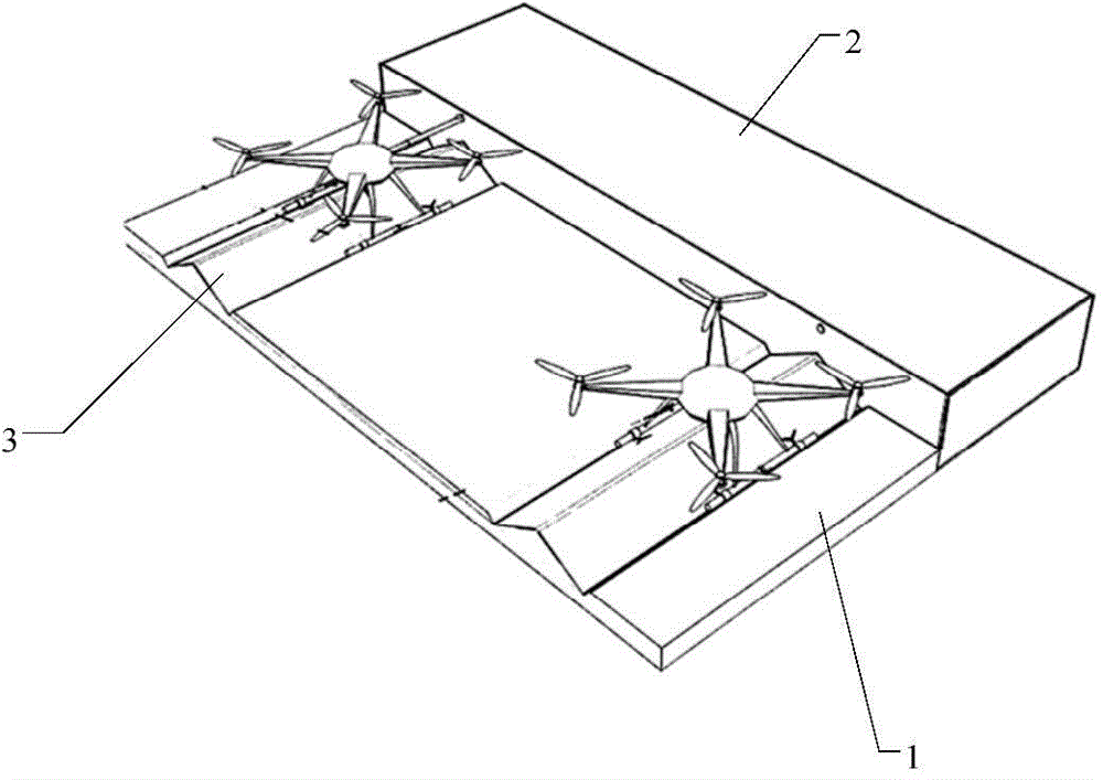 Aircraft automatic location charging device and method for landing and location through same