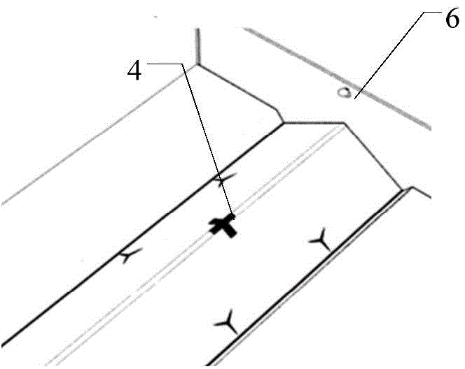 Aircraft automatic location charging device and method for landing and location through same