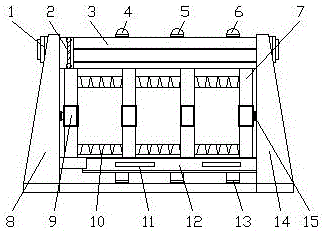 Wind force compensation assembling base of ion fan