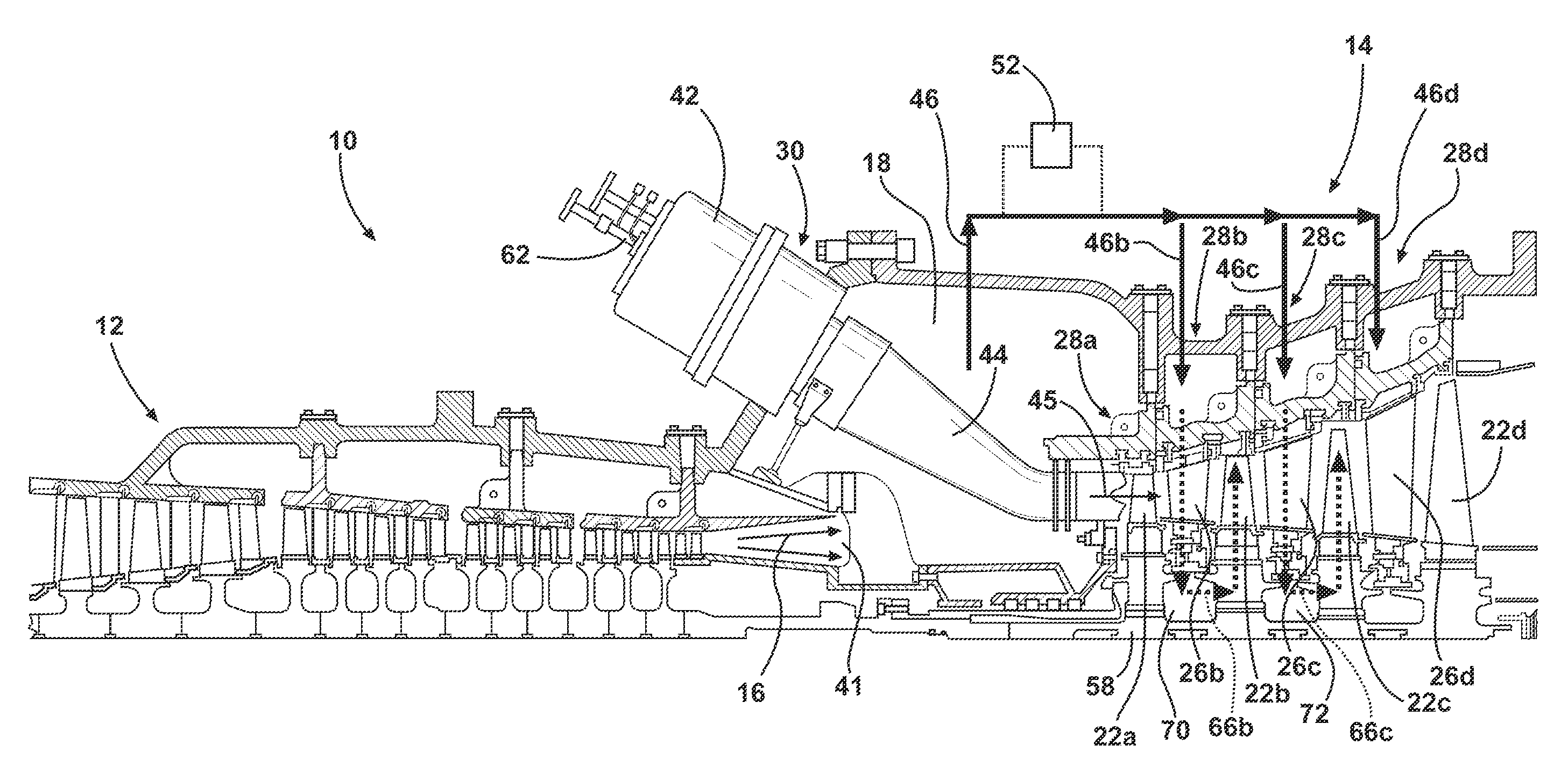 Cooling of Turbine Components Using Combustor Shell Air