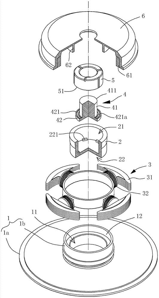 Motor with thrust bearing