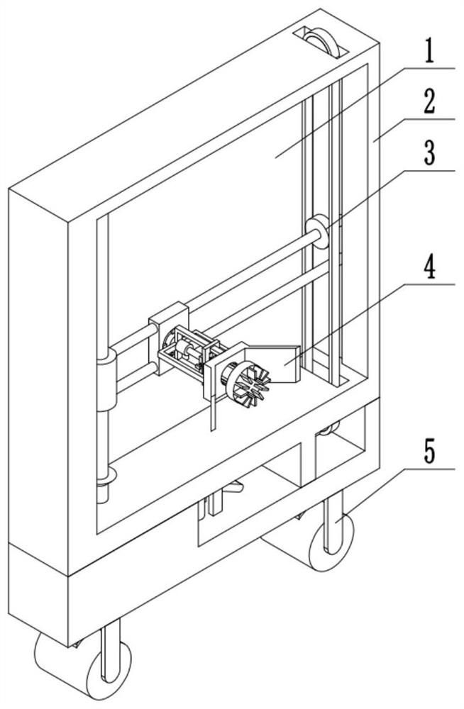 Wall skin cleaning device for decoration