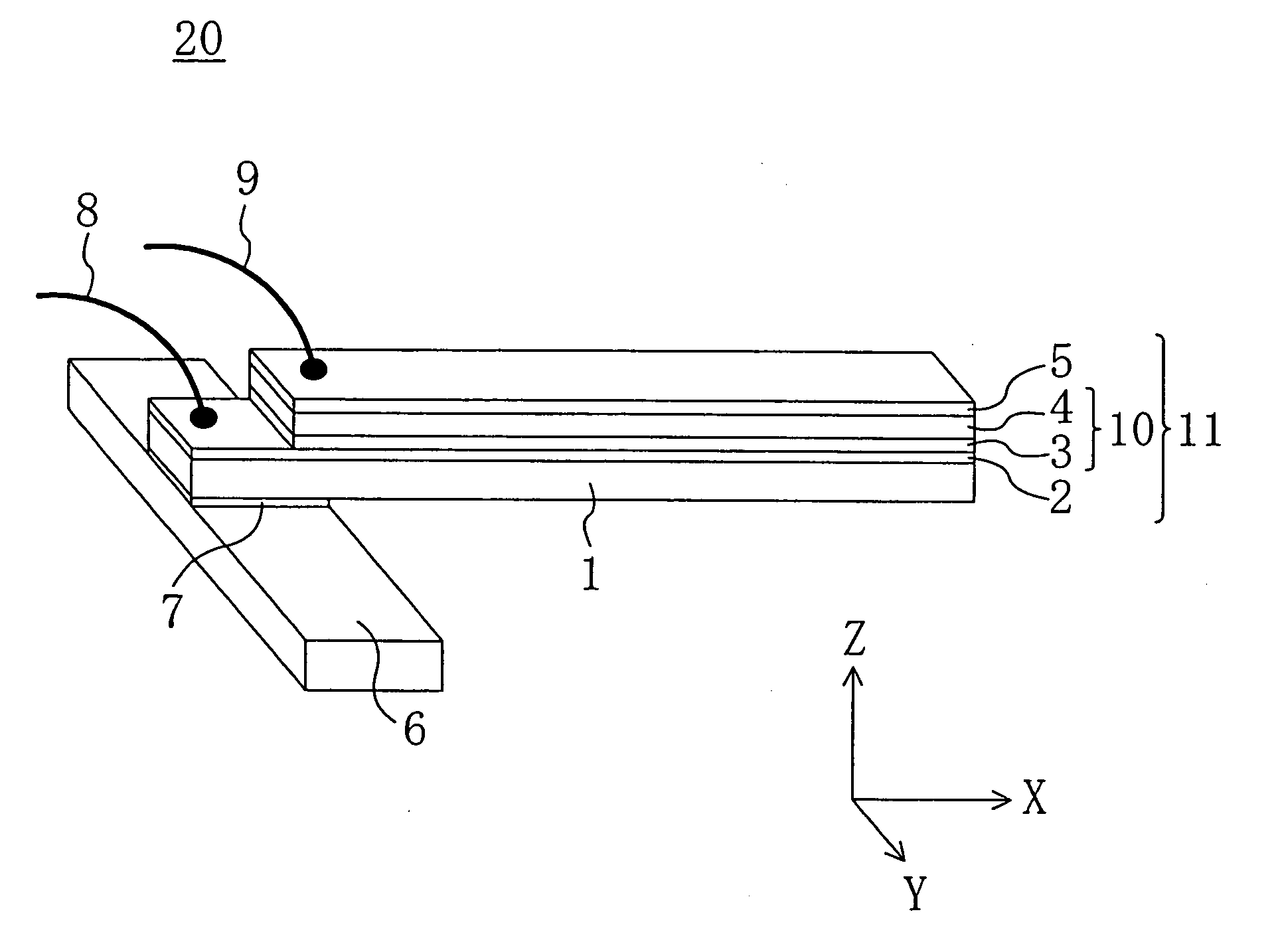 Piezoelectric element, fabrication method for the same, and inkjet head, inkjet recording apparatus and angular velocity sensor including the same