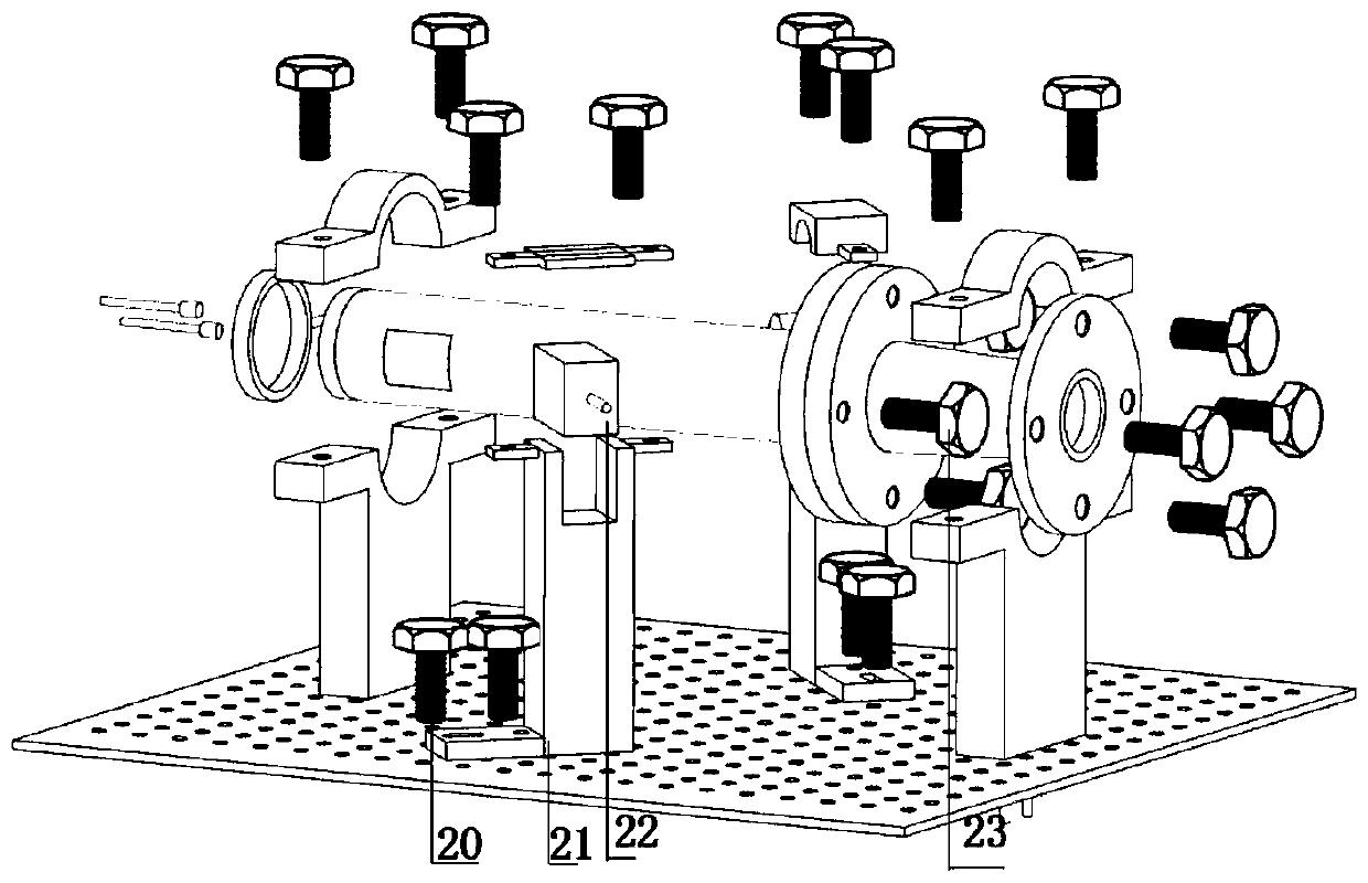 Sine type optical pressure dynamic calibration cabin considering temperature control and optical path layout