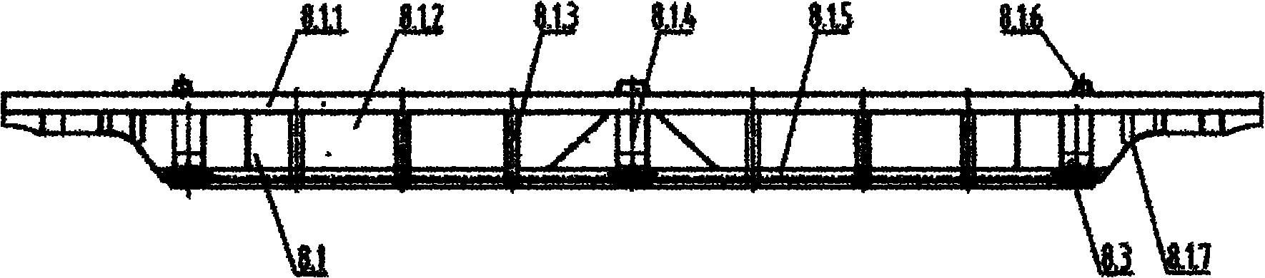 Double-deck container flat car