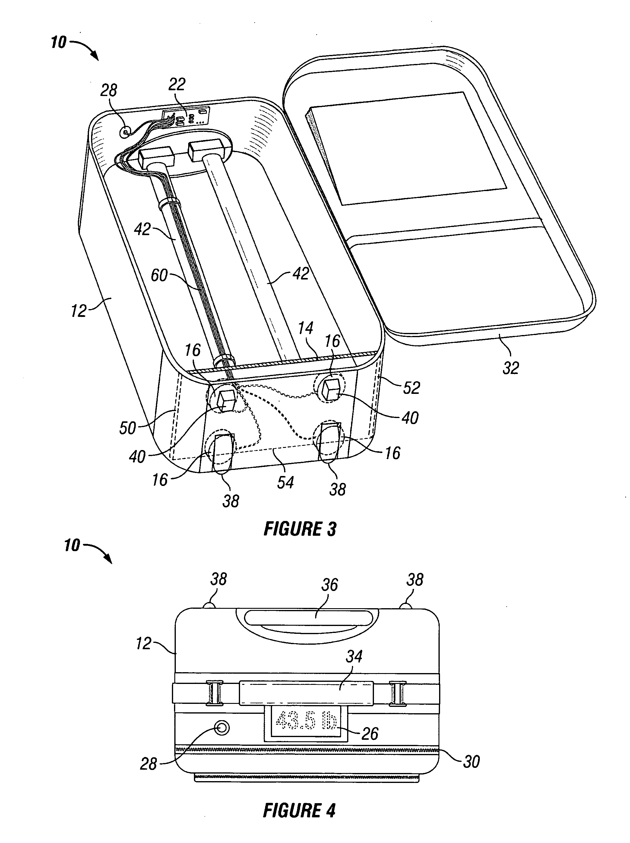 Carrying case with integrated electronics system