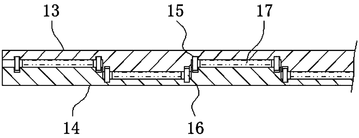 Combined cable bridge flexible compensation device