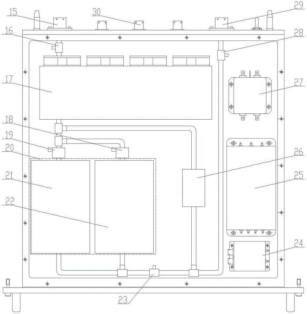 A modular water-cooled cabinet and its noise redundancy control method