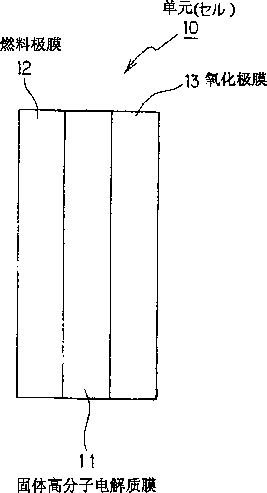 Solid polymer electrolyte membrane electrode assembly and solid polymer electrolyte fuel cell using same