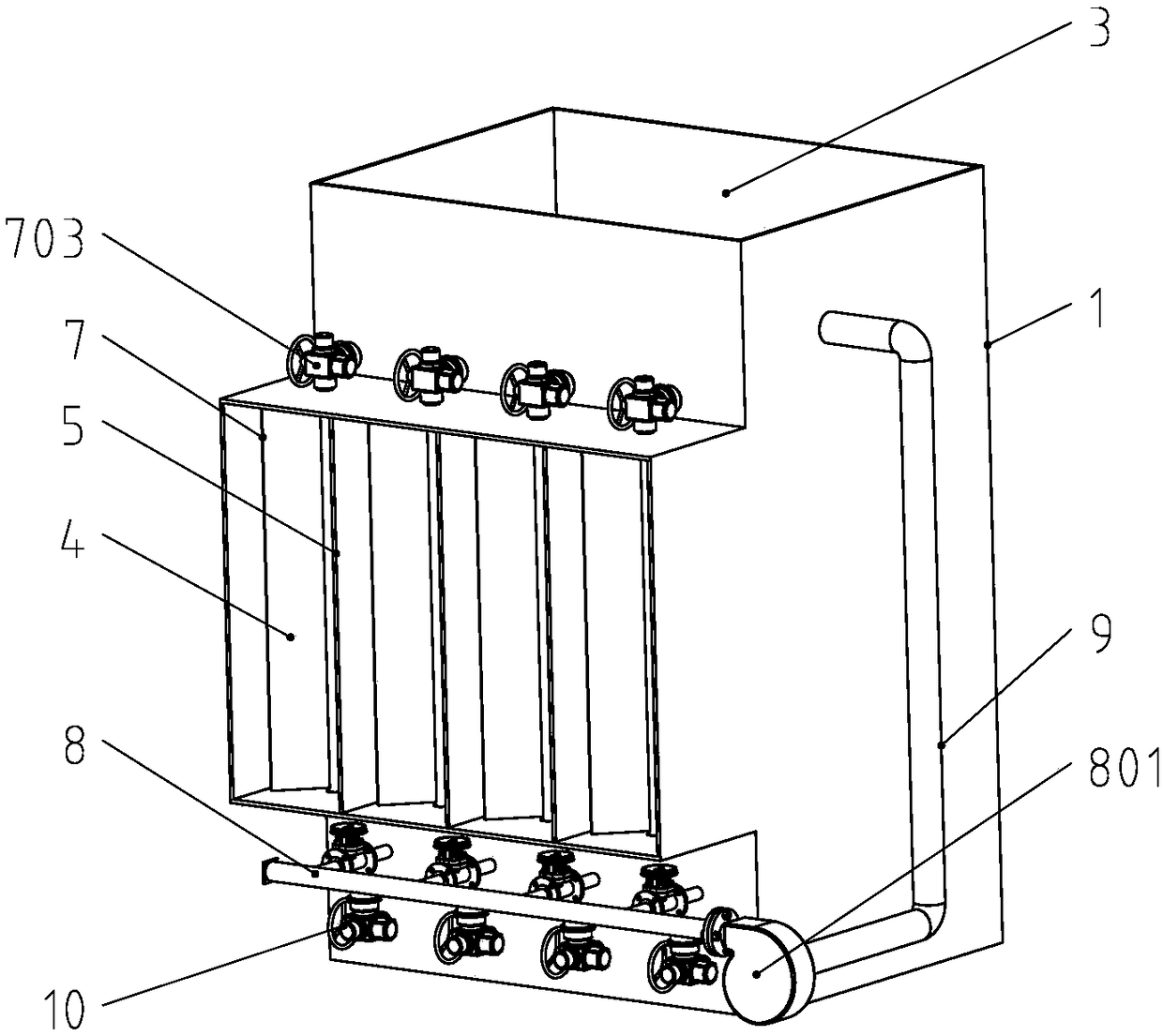 Anti-corrosion and anti-blocking self-cleaning vertical tubular air preheater