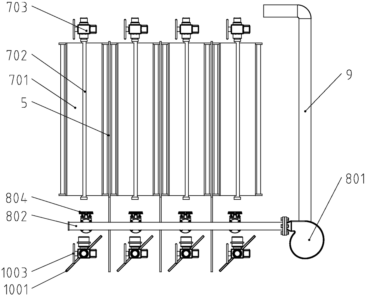 Anti-corrosion and anti-blocking self-cleaning vertical tubular air preheater