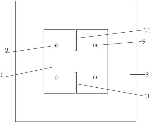 High-gain patch antenna with reconfigurable directional diagram