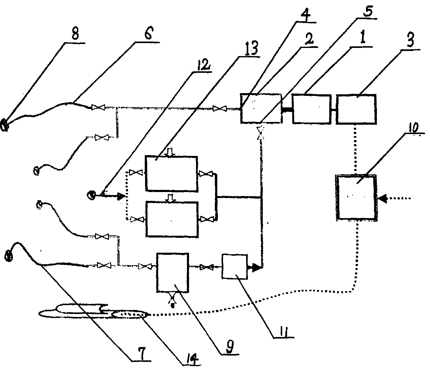 Pipe dialysis break dredging device