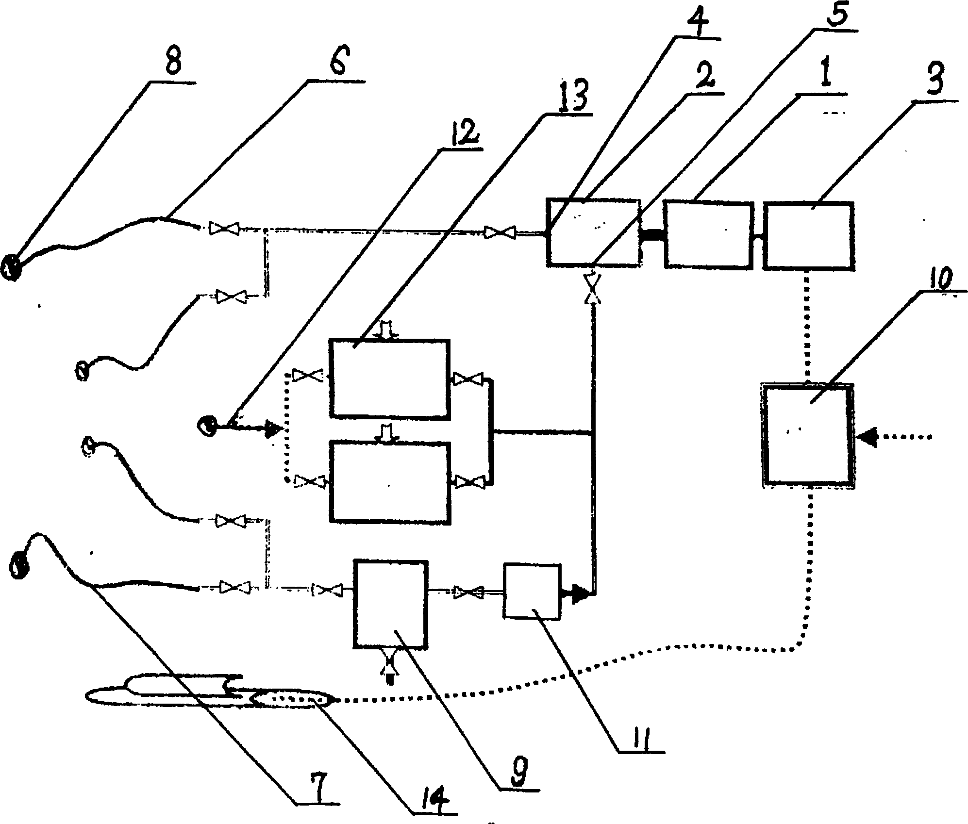 Pipe dialysis break dredging device