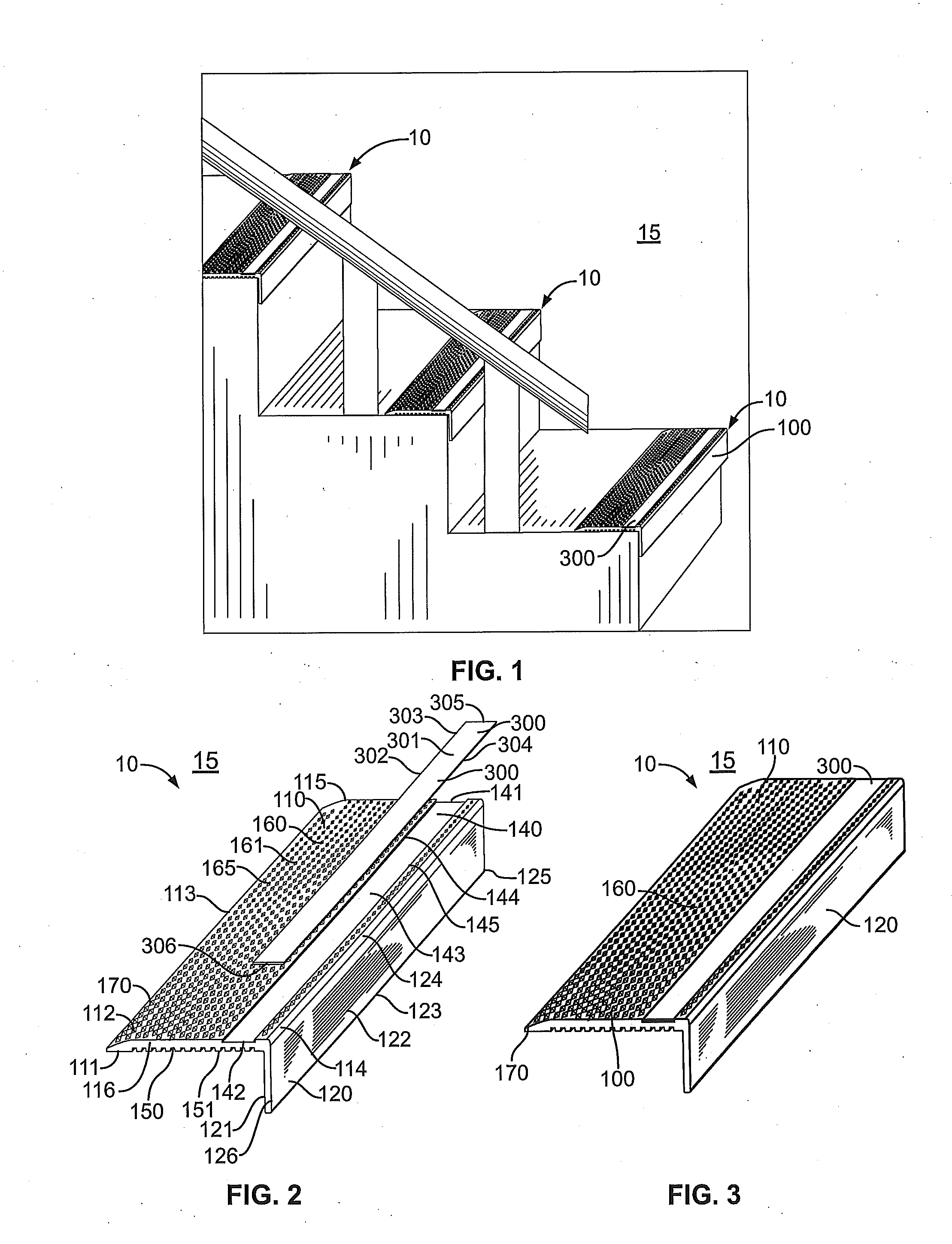 Safety nosing components and manufacturing methods