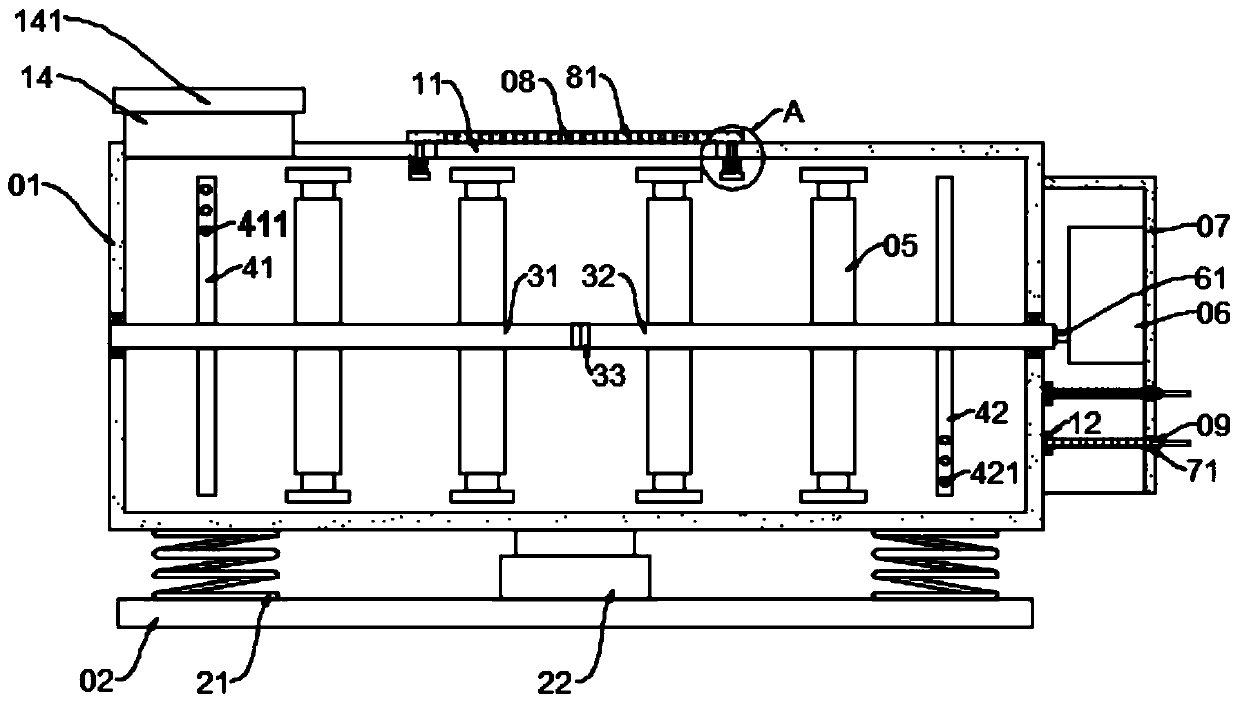 Clinker drying device for cement processing