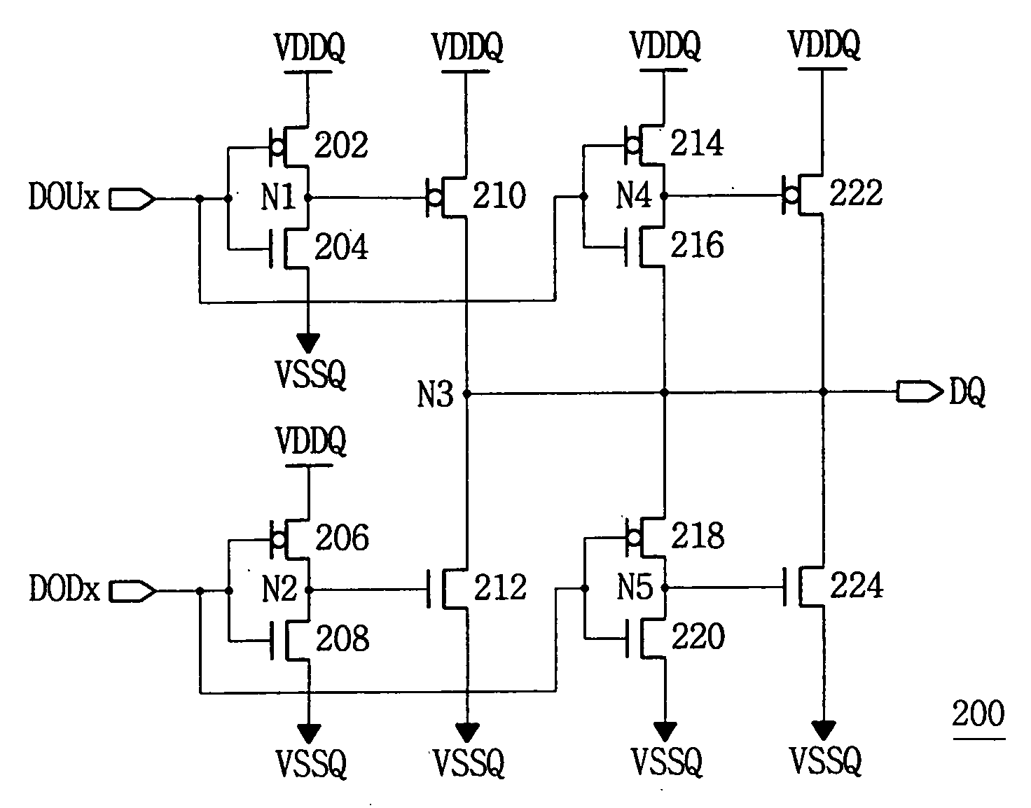 Output driver for use in semiconductor device