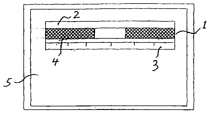 Portable direct-reading type power-free hydrogen-sulfide gas detector and indicating matter preparation method