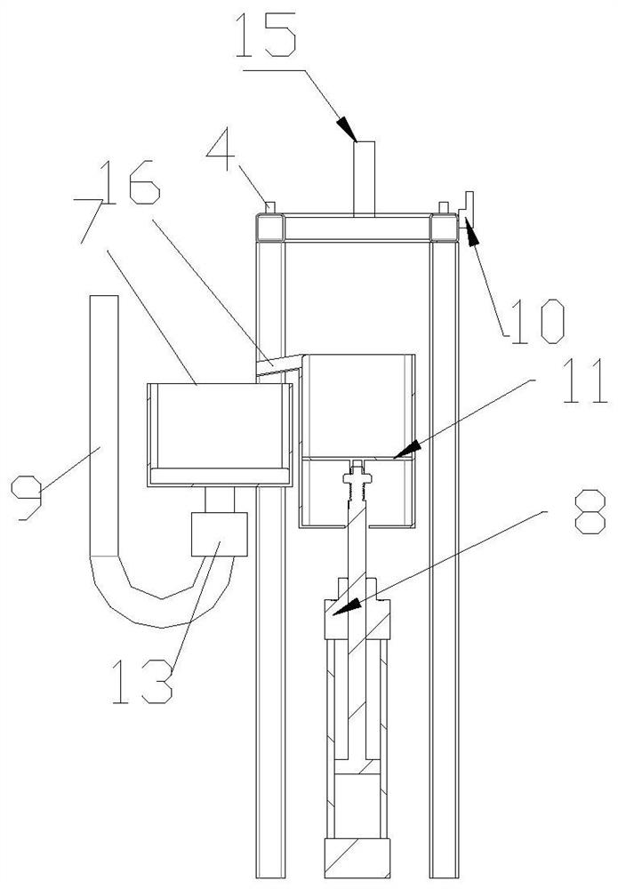 Precipitation-type cutting fluid collecting device for numerical control machining center and using method thereof