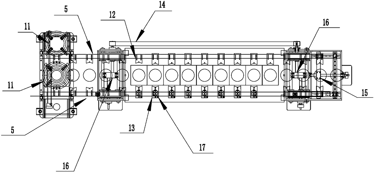 Multi-station quadratic element mechanical arm for hardware punching machining