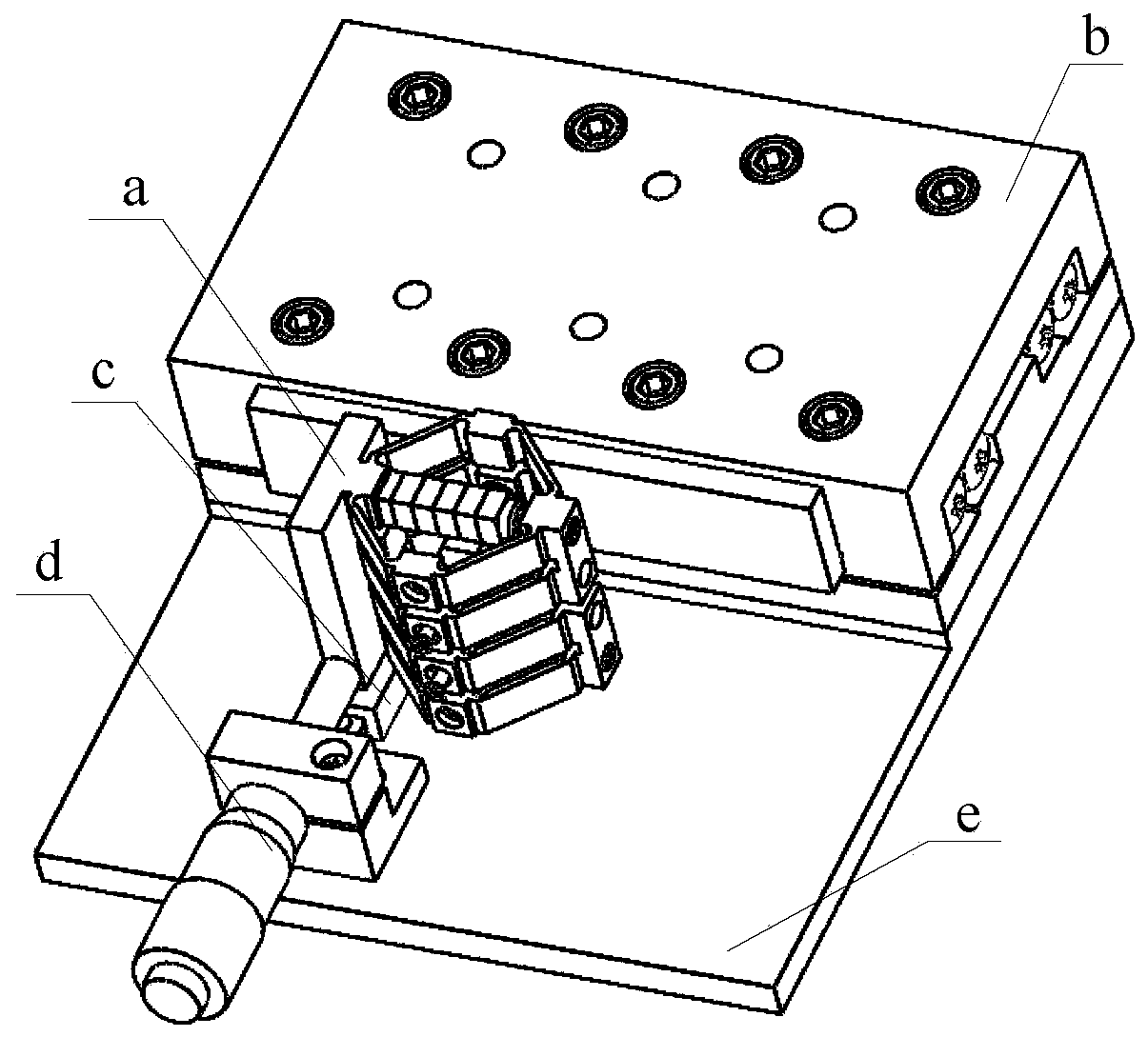 Double-foot driving non-resonant piezoelectric linear motor and electric excitation method