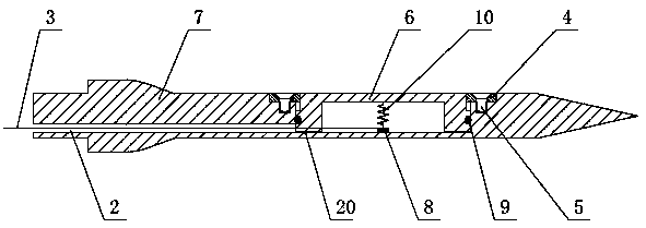 Probe for testing lateral load of deep soil