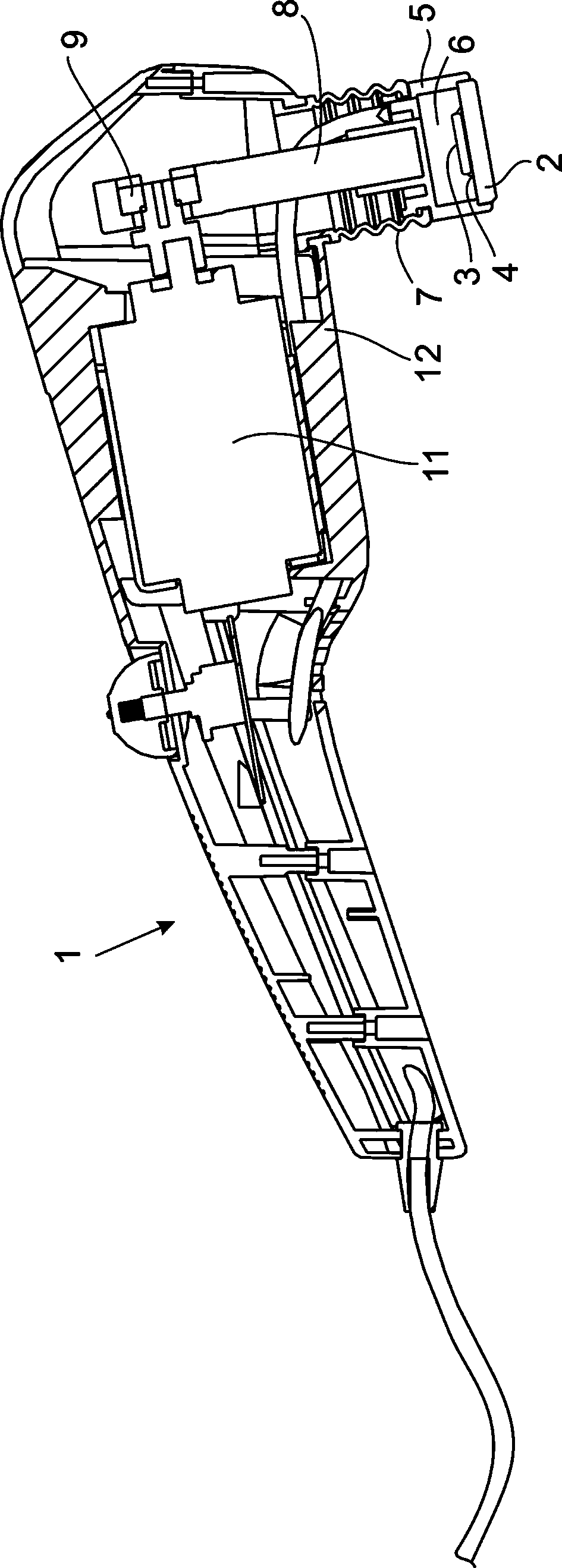 Manufacturing process and device for massage physical therapy head