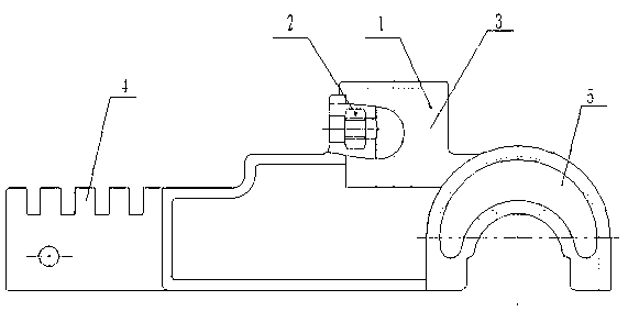 Integral-structure plastic adjusting bracket