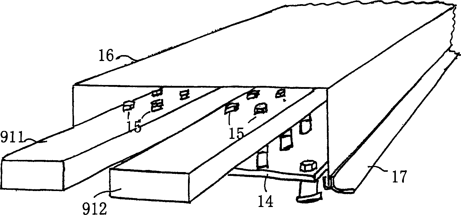 Wind power station with current bus