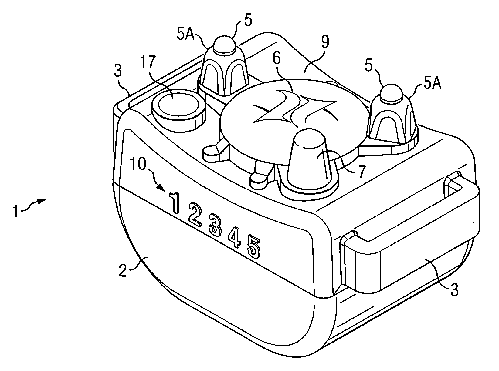 Stabilizing post and method for bark controller