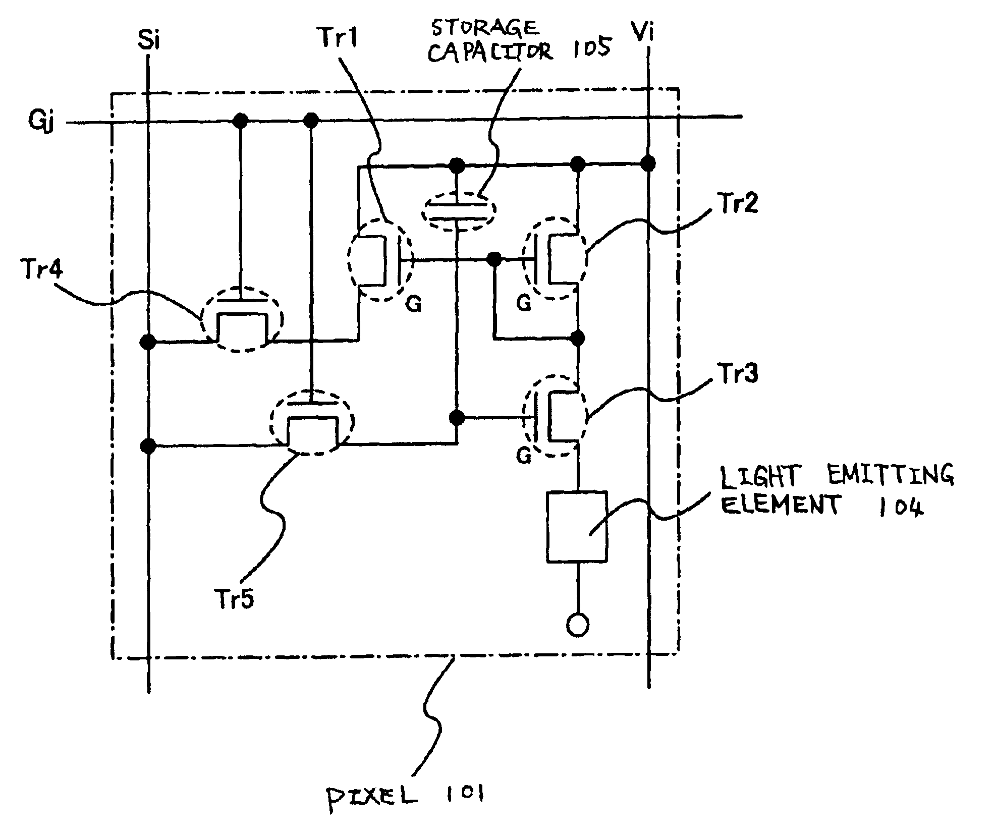 Light emitting device, driving method of light emitting device and electronic device