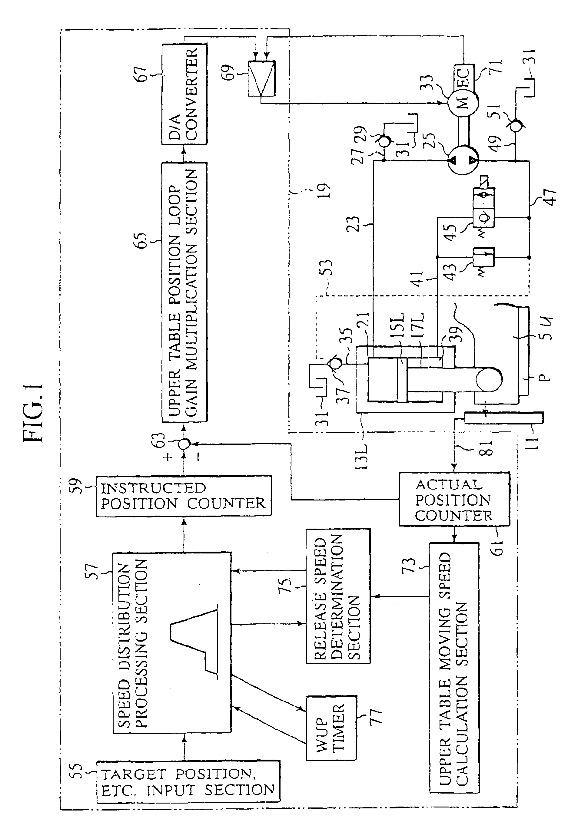 Ram moving method for hydraulic machine, ram movement controller, method for preventing trapping of axial plunger pump used for the machine, and the pump