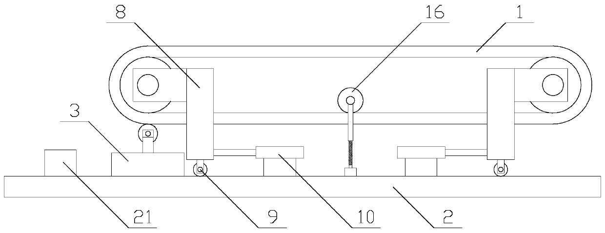 Conveying device which is convenient to clean and wide in application range and used for rare earth exploitation