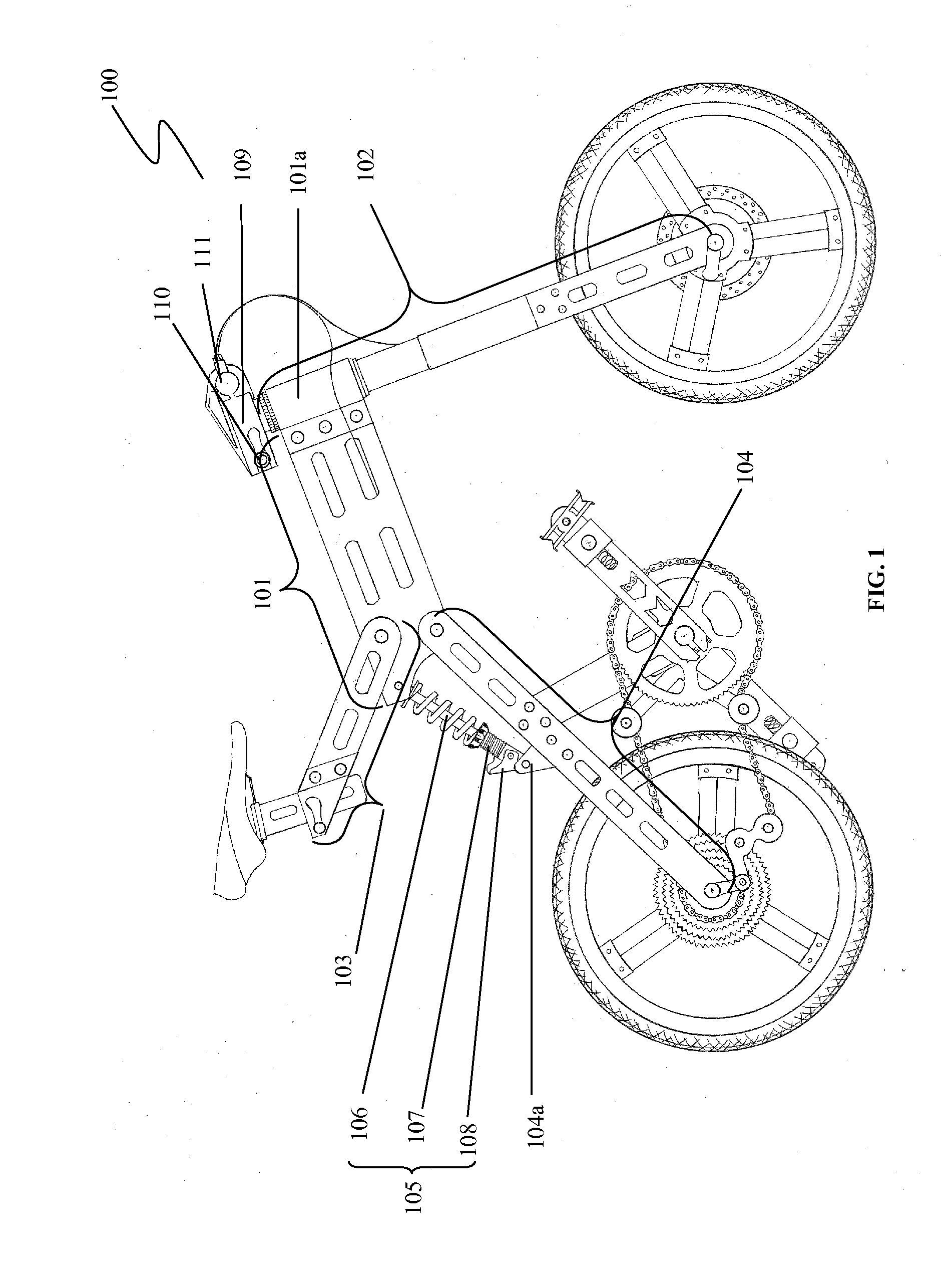 Foldable frame for two-wheel vehicle