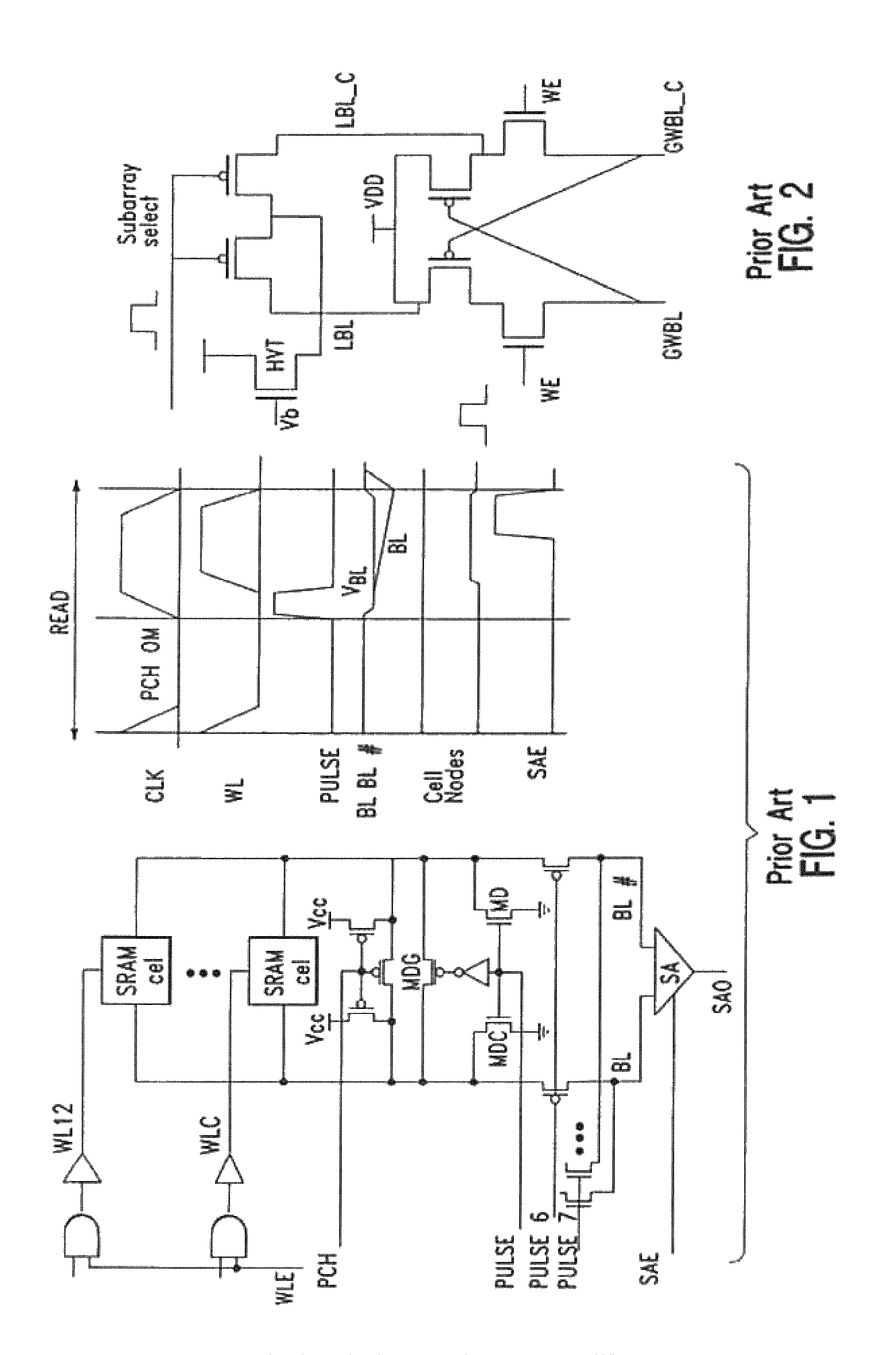 Single supply sub VDD bit-line precharge SRAM and method for level shifting