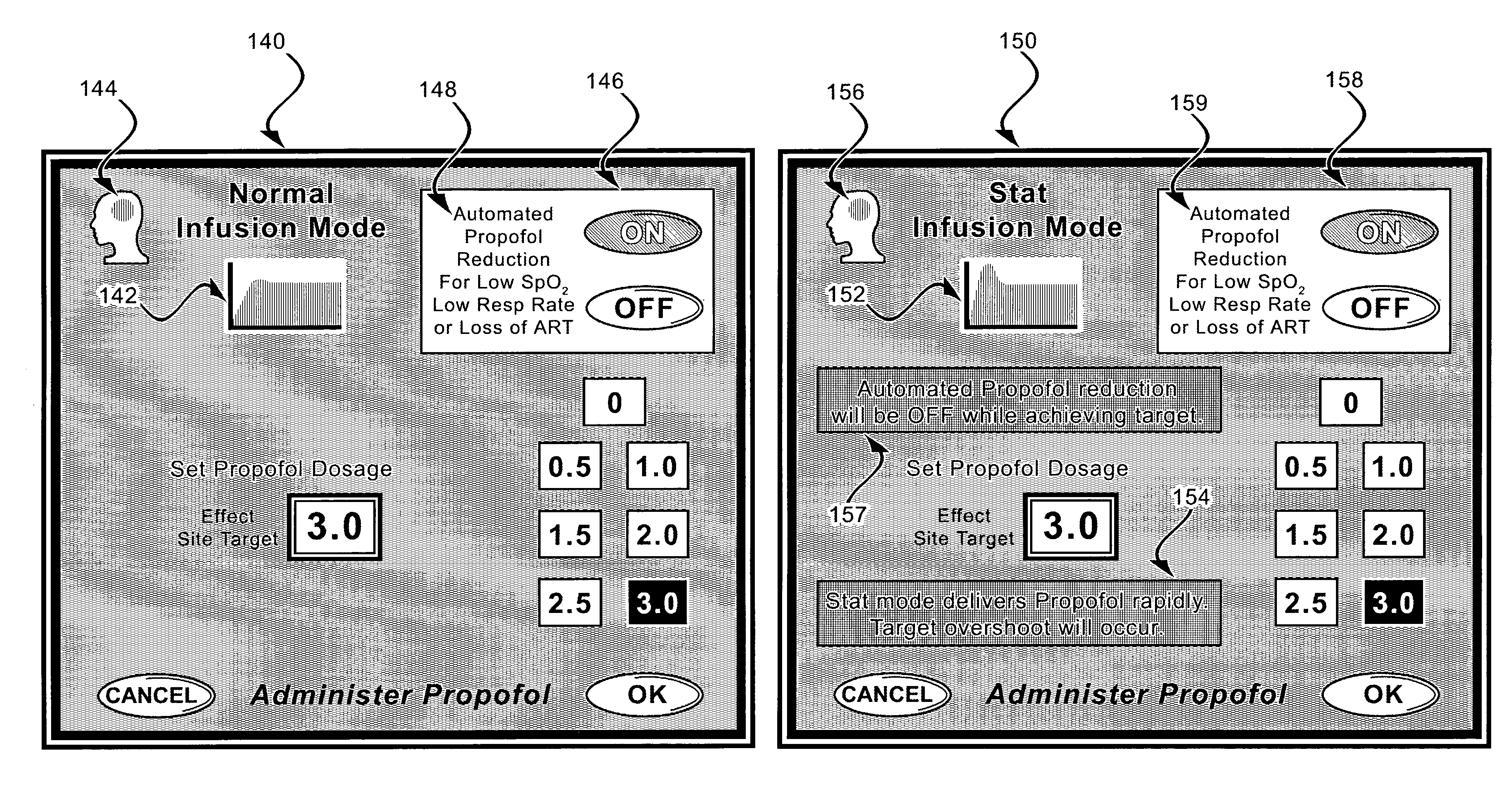 User interface for sedation and analgesia delivery systems and methods